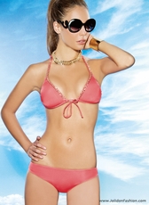 Coral Chained Two Piece Swimsuit