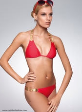 Red and Gold Chic Bikini Swimsuit
