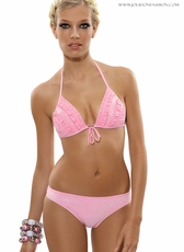 Glam Ruffle Pink Bikini